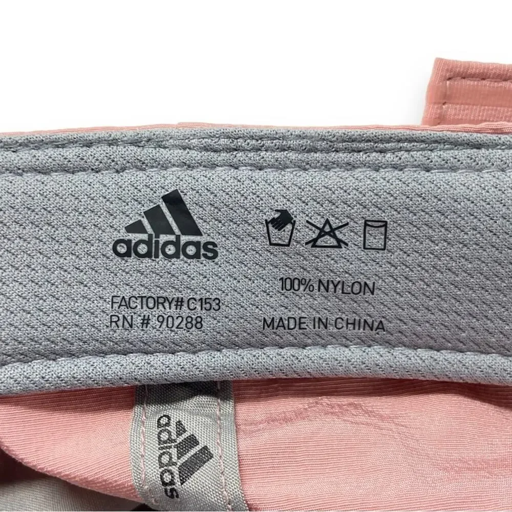 Adidas Pink Metallic Adjustable Baseball Cap Hat Youth Size